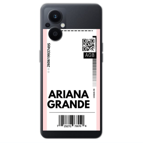 Oppo Reno 7 Lite Ariana Grande AGB Transparent Silicone TPU Θήκη