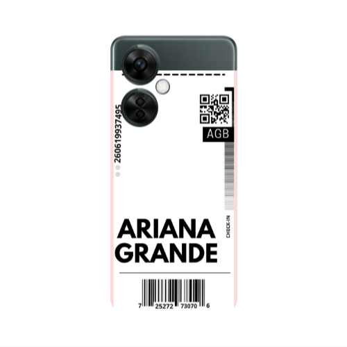 Oneplus Nord CE 3 Lite 5G Ariana Grande AGB Transparent Silicone TPU Θήκη