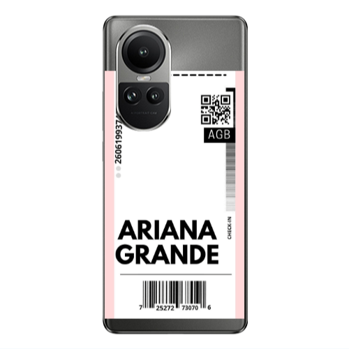 Oppo Reno10 5G Ariana Grande AGB Transparent Silicone TPU Θήκη