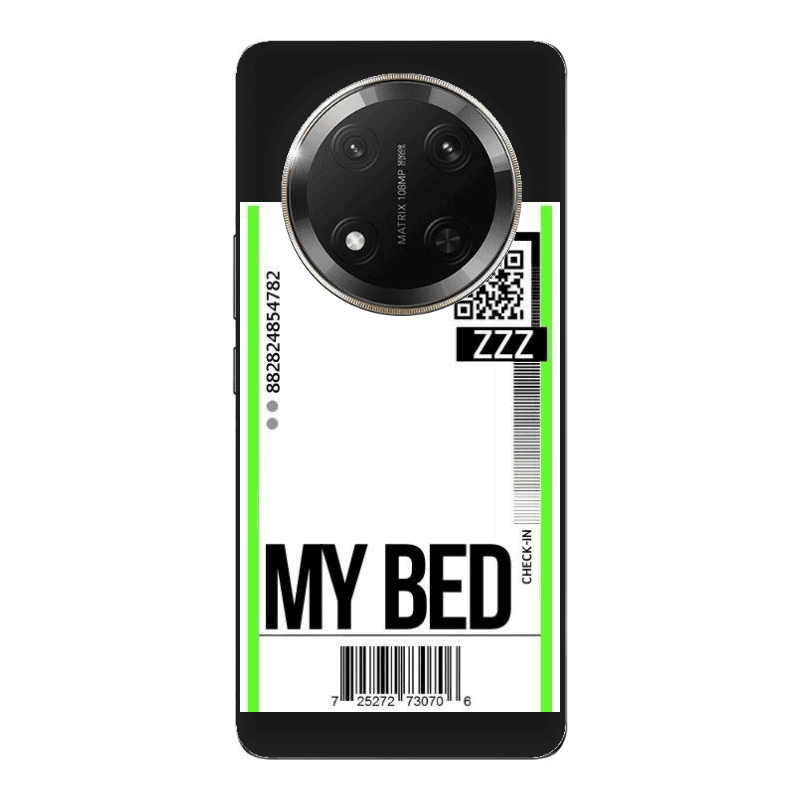 Honor Magic 7 Lite My Bed ZZZ Black Colored Silicone TPU Θήκη