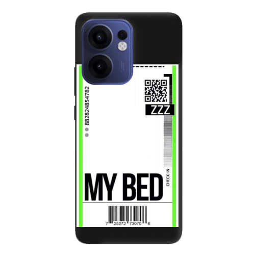 Oppo Reno 13 F My Bed ZZZ Black Colored Silicone TPU Θήκη