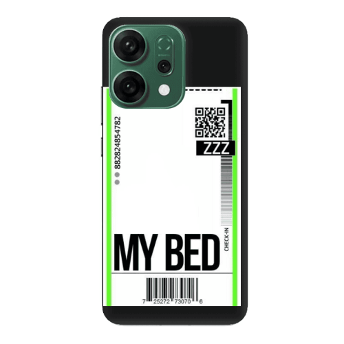 Oppo RENO 14 My Bed ZZZ Black Colored Silicone TPU Θήκη
