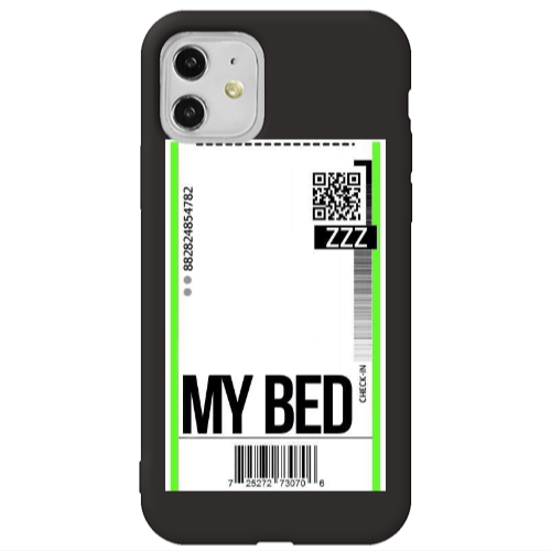 Apple iPhone 11  My Bed ZZZ Black Colored Silicone TPU Θήκη