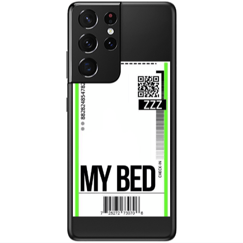 Samsung S21 Ultra My Bed ZZZ Transparent Silicone TPU Θήκη