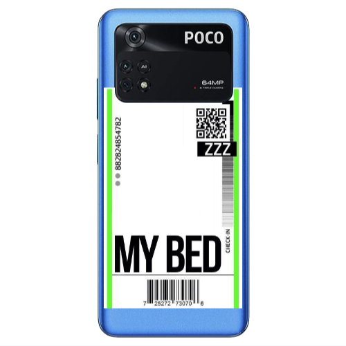 Xiaomi Poco M4 Pro 4G My Bed ZZZ Transparent Silicone TPU Θήκη