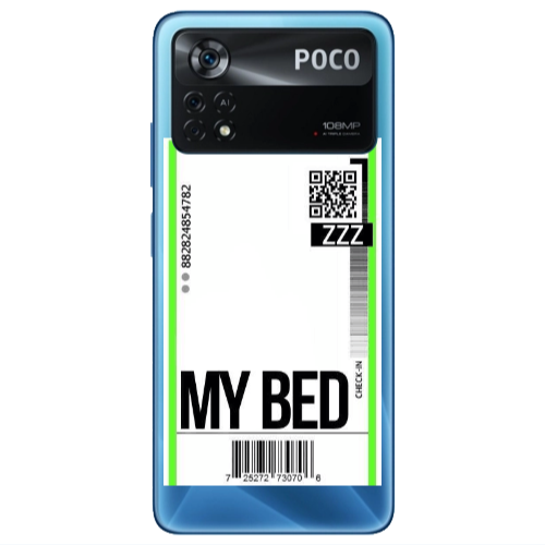 Xiaomi Poco X4 Pro My Bed ZZZ Transparent Silicone TPU Θήκη