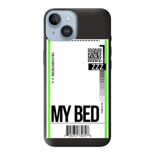 Apple iPhone 14  My Bed ZZZ Black Colored Silicone TPU Θήκη