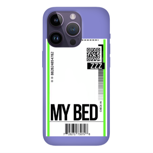 Apple iPhone 14 Pro  My Bed ZZZ Purple Colored Silicone TPU Θήκη