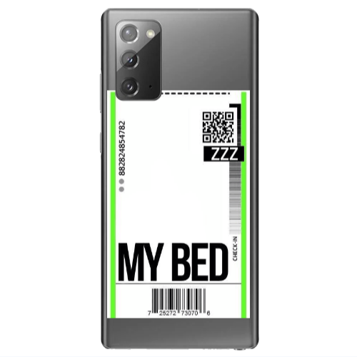 Samsung Note 20 My Bed ZZZ Transparent Silicone TPU Θήκη