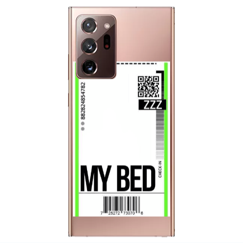 Samsung Note 20 Ultra My Bed ZZZ Transparent Silicone TPU Θήκη