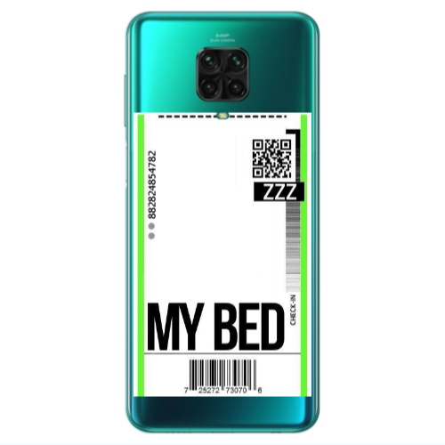 Xiaomi Redmi Note 9S My Bed ZZZ Transparent Silicone TPU Θήκη