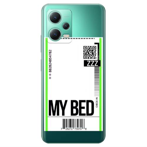 Xiaomi Redmi Note 12 Pro 5G My Bed ZZZ Transparent Silicone TPU Θήκη