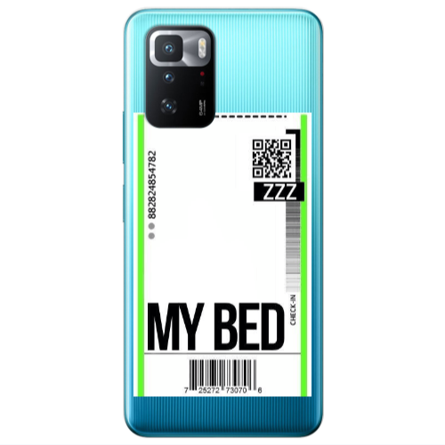 Xiaomi Poco X3 GT My Bed ZZZ Transparent Silicone TPU Θήκη