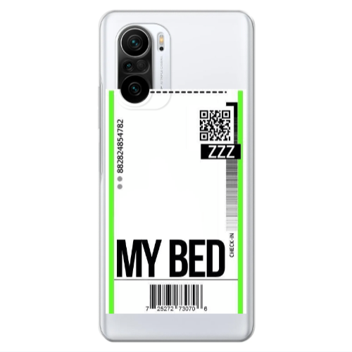 Xiaomi Poco F3 My Bed ZZZ Transparent Silicone TPU Θήκη
