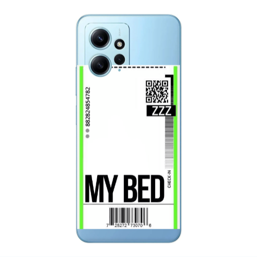 Xiaomi Redmi Note 12 4G My Bed ZZZ Transparent Silicone TPU Θήκη