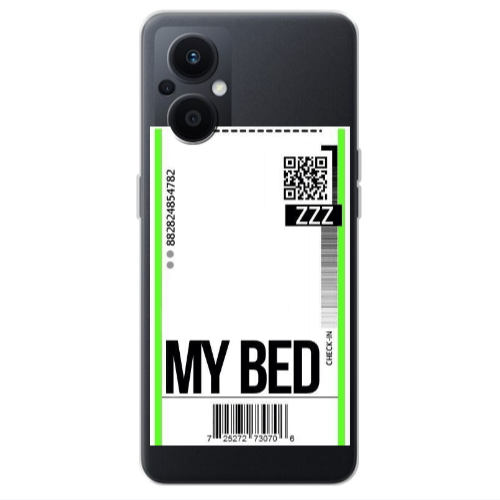 Oppo Reno 7 Lite My Bed ZZZ Transparent Silicone TPU Θήκη
