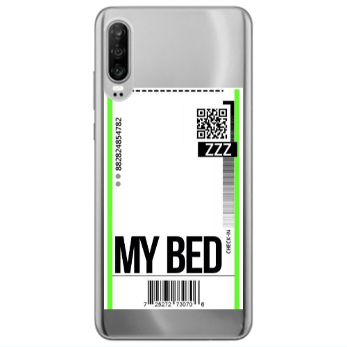 Huawei P30 My Bed ZZZ Transparent Silicone TPU Θήκη