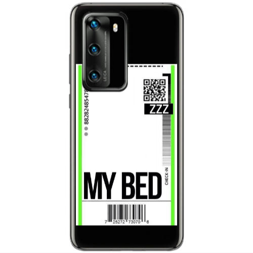 Huawei P40 My Bed ZZZ Transparent Silicone TPU Θήκη