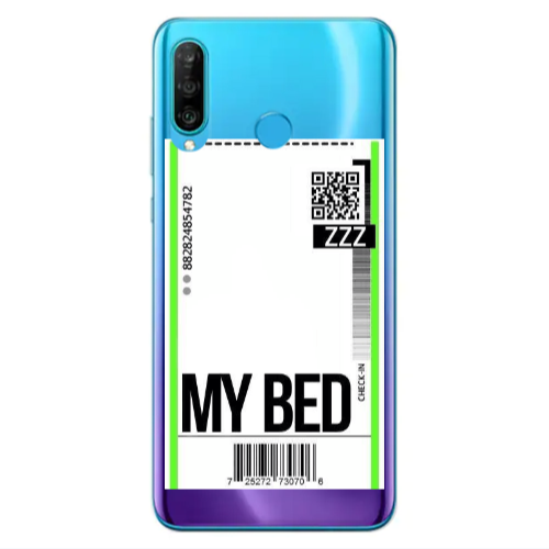 Huawei P30 Lite My Bed ZZZ Transparent Silicone TPU Θήκη