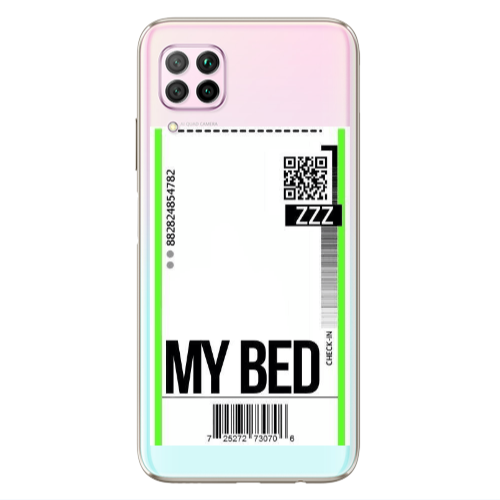 Huawei P40 Lite My Bed ZZZ Transparent Silicone TPU Θήκη