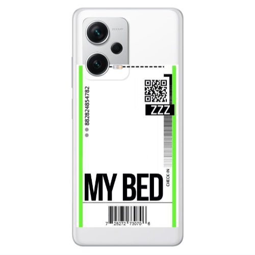 Xiaomi Redmi Note 12 5G My Bed ZZZ Transparent Silicone TPU Θήκη