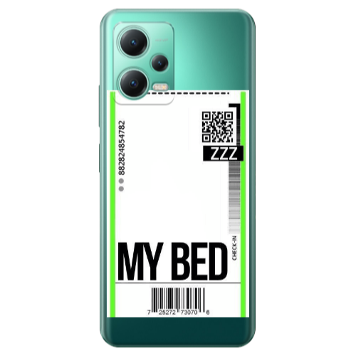 Xiaomi Redmi Note 12 Pro Plus 5G My Bed ZZZ Transparent Silicone TPU Θήκη