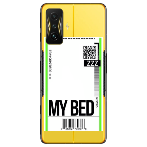 Xiaomi Poco F4 Gt My Bed ZZZ Transparent Silicone TPU Θήκη