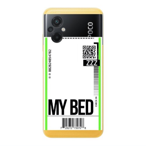 Xiaomi Poco M5 My Bed ZZZ Transparent Silicone TPU Θήκη