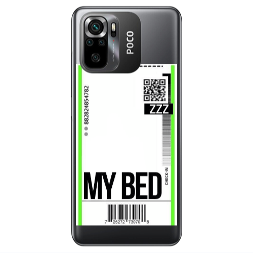 Xiaomi Poco M5 s My Bed ZZZ Transparent Silicone TPU Θήκη
