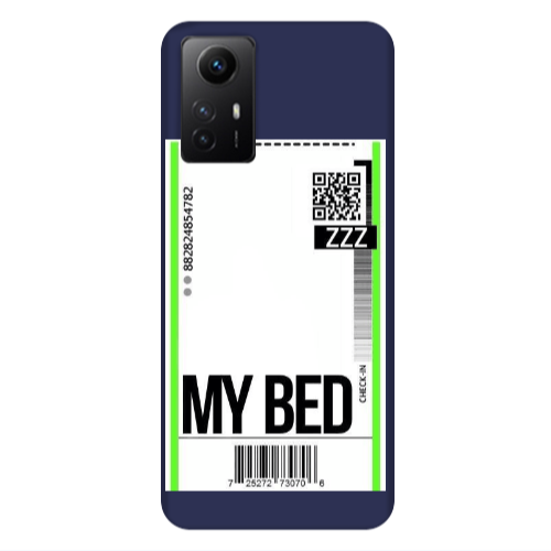 Xiaomi Redmi Note 12s My Bed ZZZ Dark blue Colored Silicone TPU Θήκη