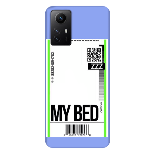 Xiaomi Redmi Note 12s My Bed ZZZ Light Purple Colored Silicone TPU Θήκη