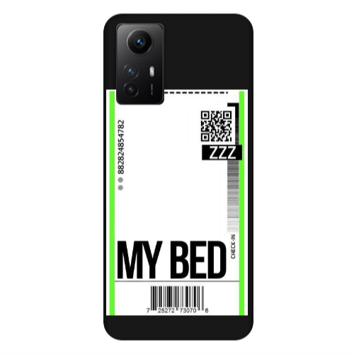 Xiaomi Redmi Note 12s My Bed ZZZ Black Colored Silicone TPU Θήκη