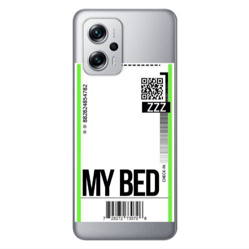 Xiaomi Poco X4 GT My Bed ZZZ Transparent Silicone TPU Θήκη