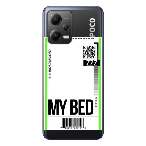 Xiaomi Poco X5 My Bed ZZZ Transparent Silicone TPU Θήκη