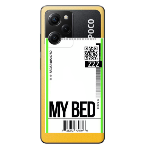 Xiaomi Poco X5 Pro My Bed ZZZ Transparent Silicone TPU Θήκη