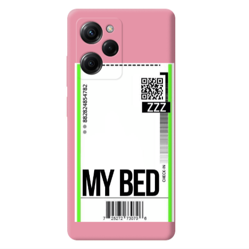 Xiaomi Poco X5 Pro My Bed ZZZ Pink Colored Silicone TPU Θήκη
