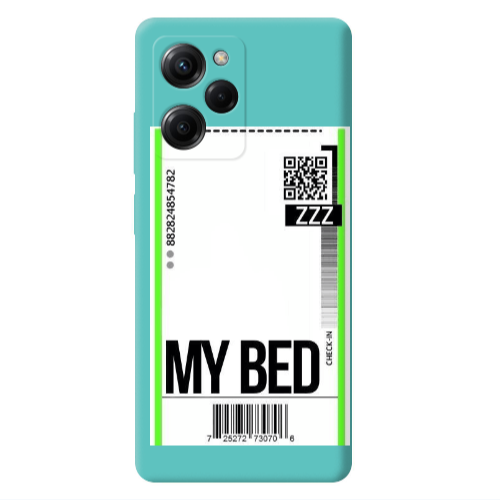 Xiaomi Poco X5 Pro My Bed ZZZ Turquoise Colored Silicone TPU Θήκη