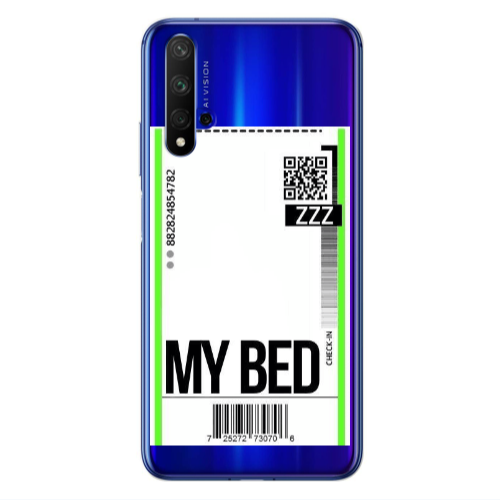 Huawei Nova 5 T My Bed ZZZ Transparent Silicone TPU Θήκη