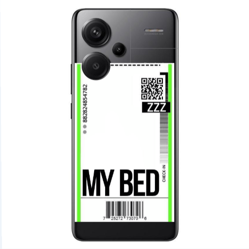Xiaomi Redmi Note 13 Pro+ 5G  My Bed ZZZ Transparent Silicone TPU Θήκη