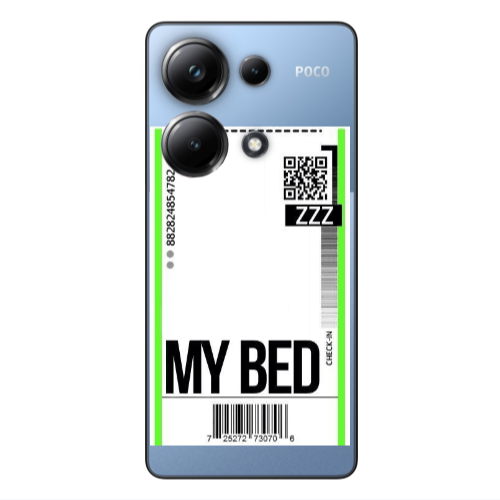 Xiaomi Poco M6 Pro 4G My Bed ZZZ Transparent Silicone TPU Θήκη