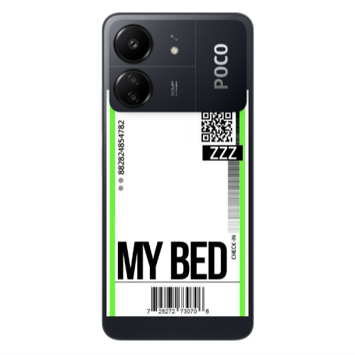 Xiaomi Poco C65 My Bed ZZZ Transparent Silicone TPU Θήκη