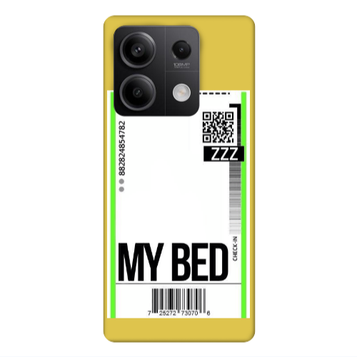 Xiaomi Redmi Note 13Pro 5G My Bed ZZZ Yellow Colored Silicone TPU Θήκη