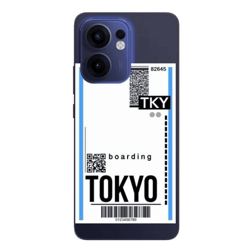 Oppo Reno 13 F Tokyo Boarding Transparent Silicone TPU Θήκη