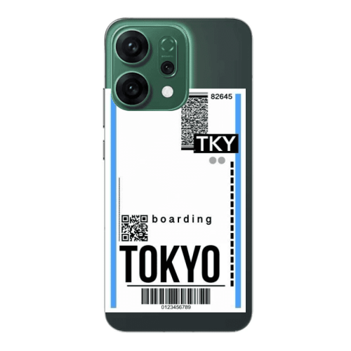 Oppo RENO 14 Tokyo Boarding Transparent Silicone TPU Θήκη