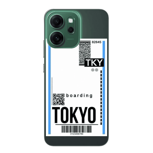 Oppo 14 F Tokyo Boarding Transparent Silicone TPU Θήκη