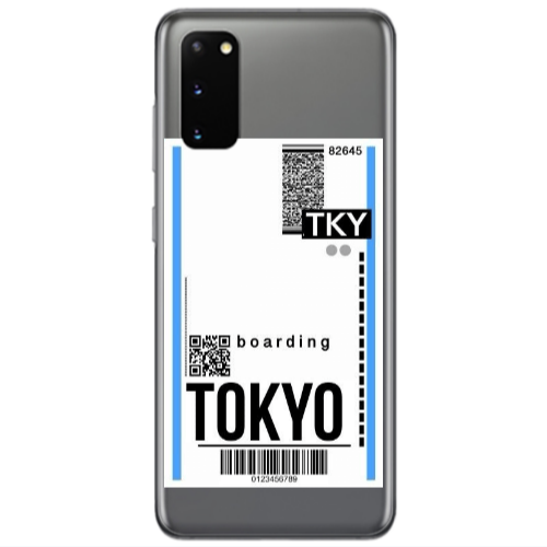 Samsung S20 Tokyo Boarding Transparent Silicone TPU Θήκη