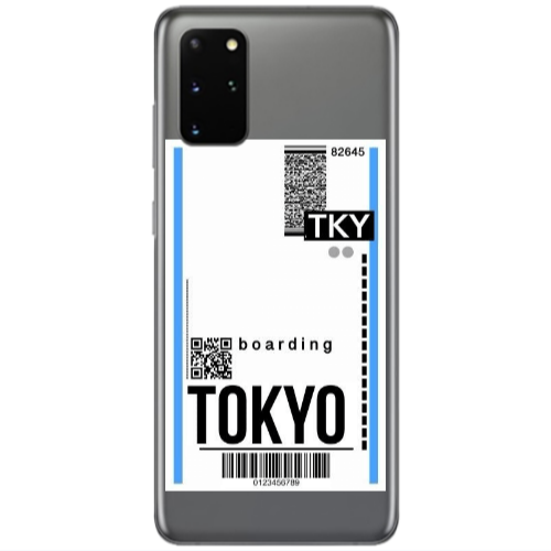 Samsung S20 Plus Tokyo Boarding Transparent Silicone TPU Θήκη