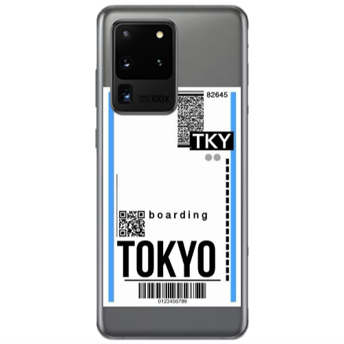 Samsung S20 Ultra Tokyo Boarding Transparent Silicone TPU Θήκη