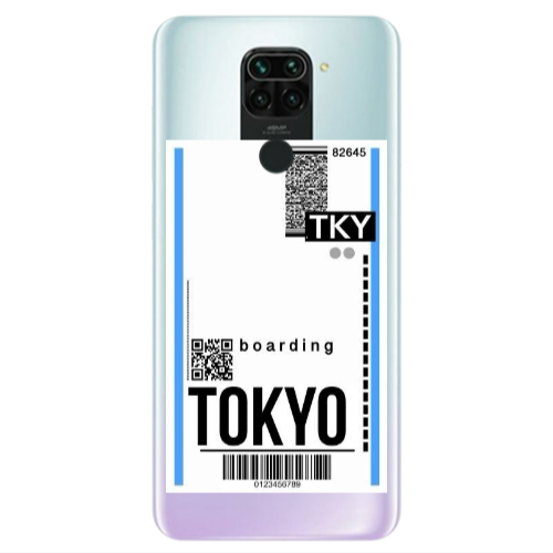 Xiaomi Redmi Note 9 Tokyo Boarding Transparent Silicone TPU Θήκη