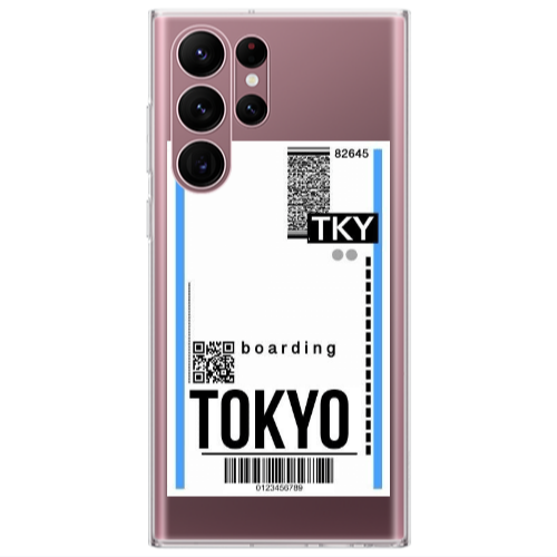 Samsung S22 Ultra Tokyo Boarding Transparent Silicone TPU Θήκη